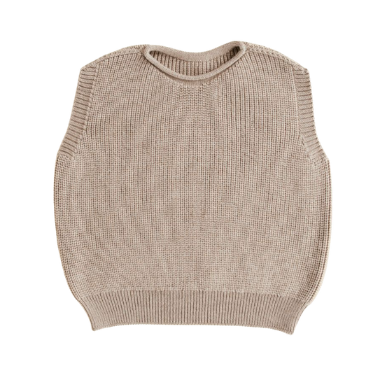 Hvid vest Harvey kids - Sand