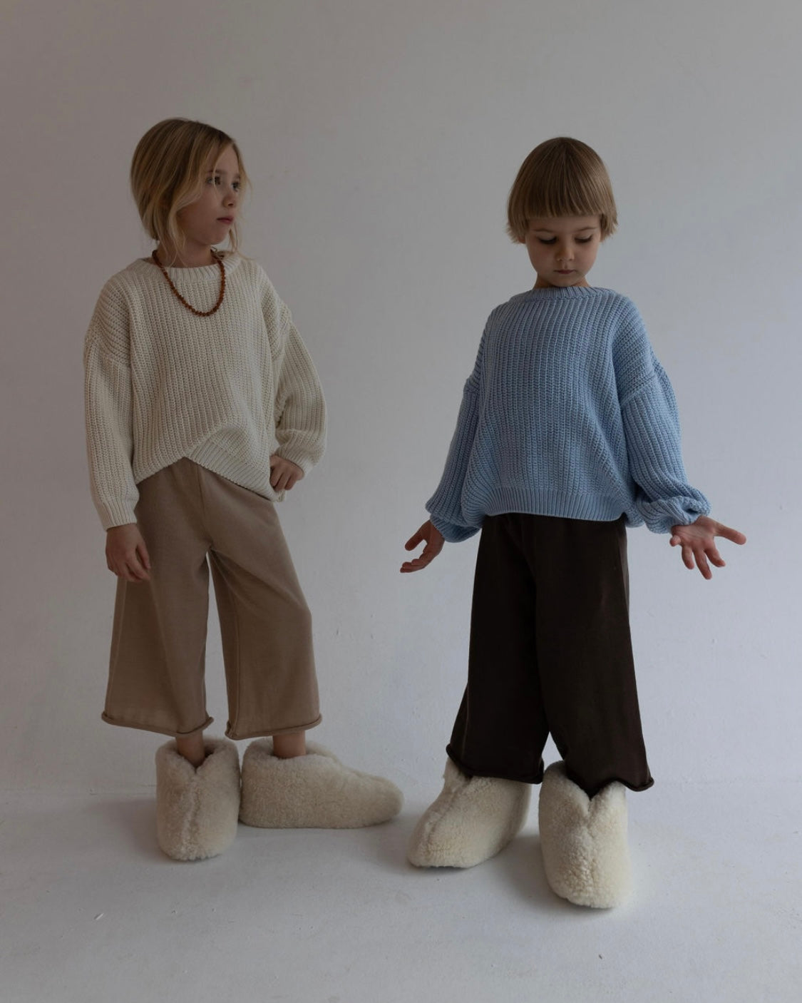Lillé merino wool culotte pants - Beige