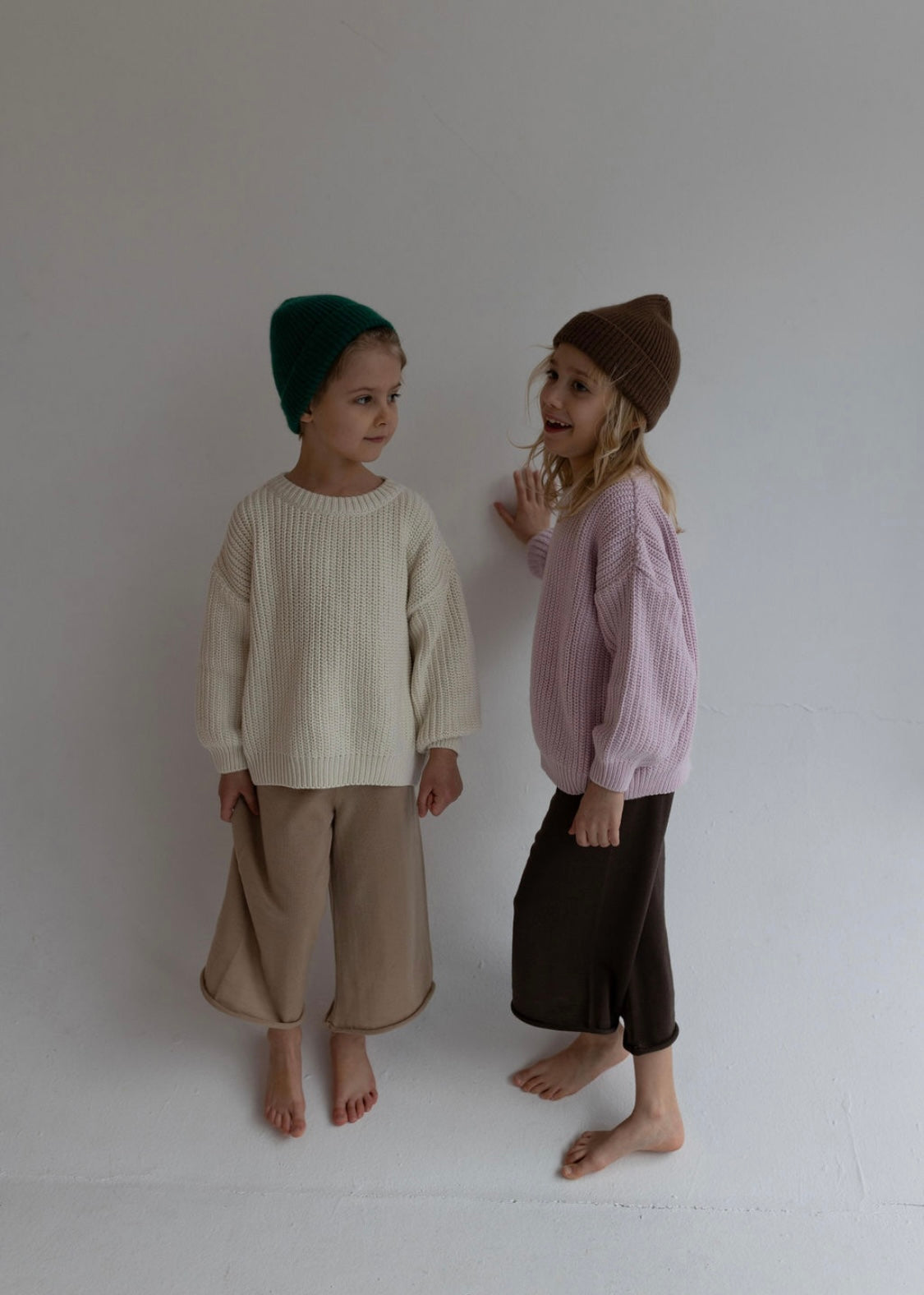 Lillé merino wool culotte pants - Beige
