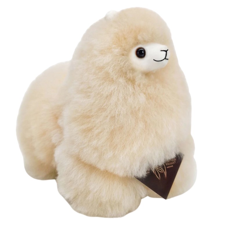 Inkari mini naturals alpaca knuffel in de kleur blond - de Wevershoek