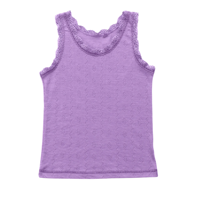 Joha wol/zijde hemd meisjes – Purple