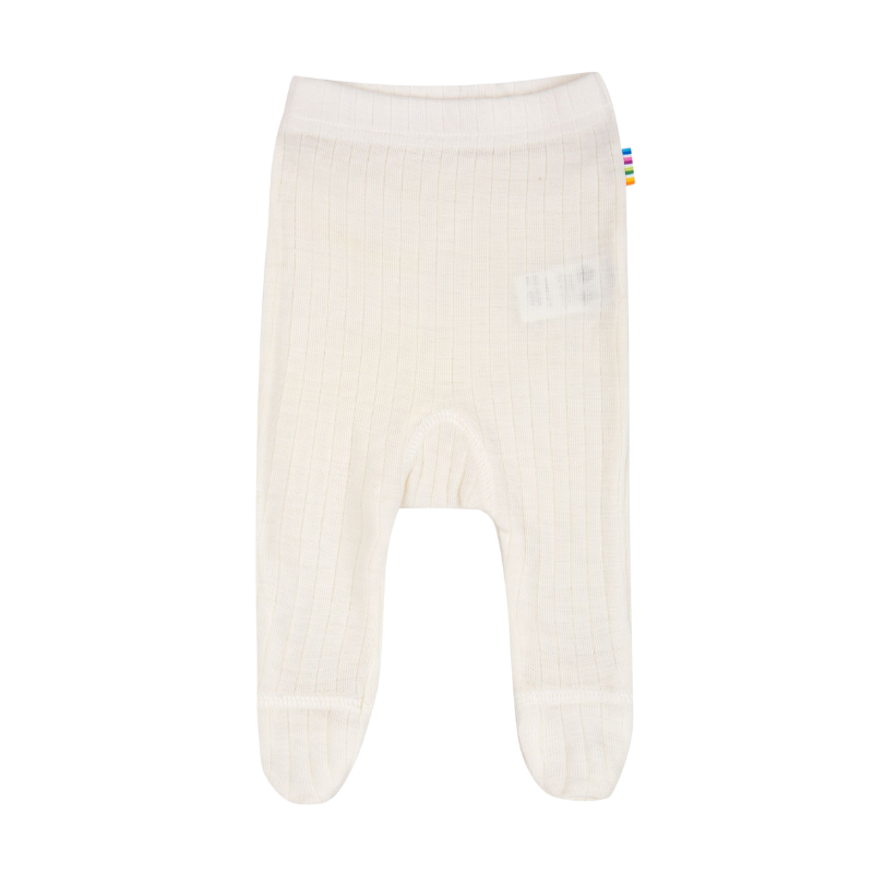 Joha wollen legging met voetjes prematuur - Naturel