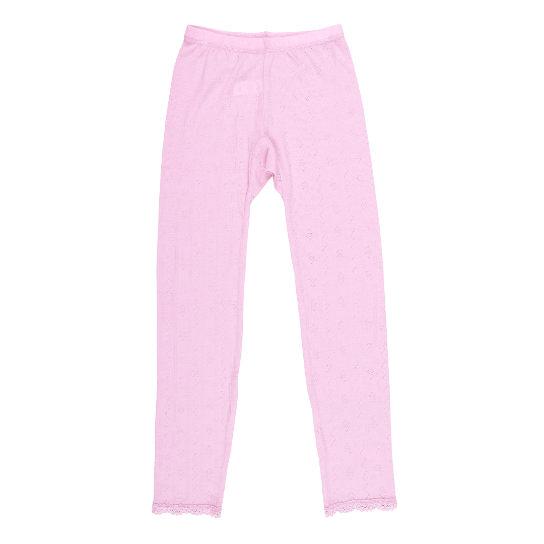 Joha wol/zijde legging pointelle - Prime Rose
