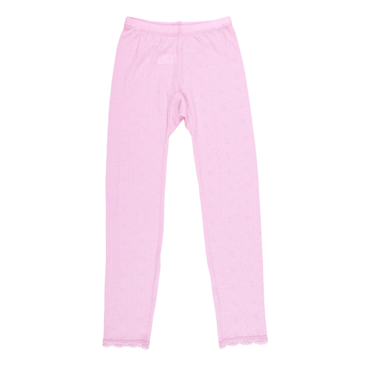 Joha wol/zijde legging pointelle - Prime Rose