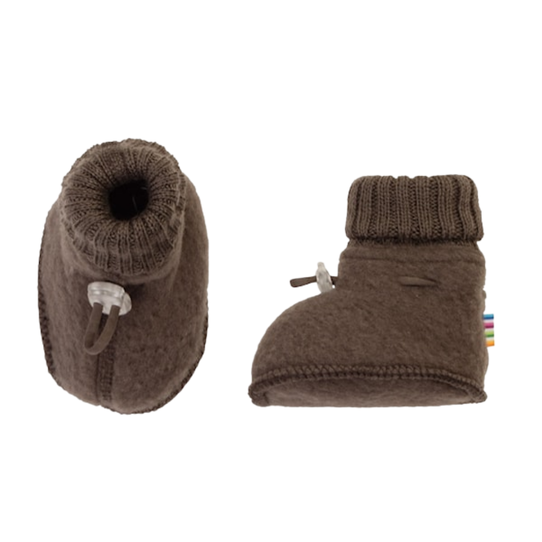 Joha wolfleece slofjes – Dark Brown