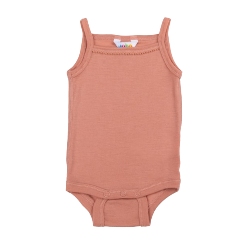 Joha wool sleeveless romper - Salmon