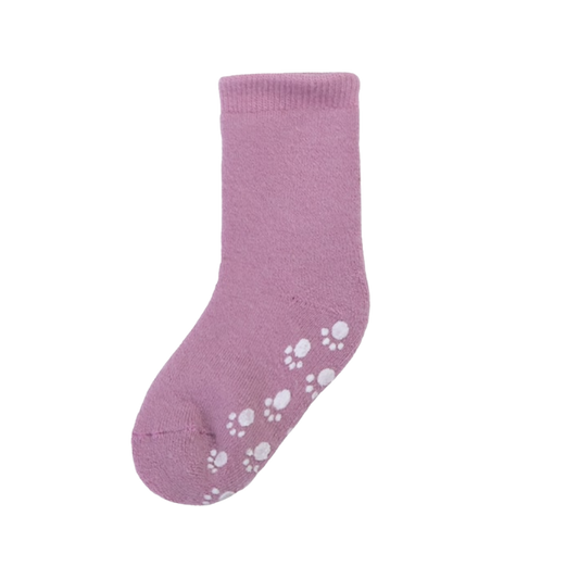 Joha wollen sokken met antislip - Rosa