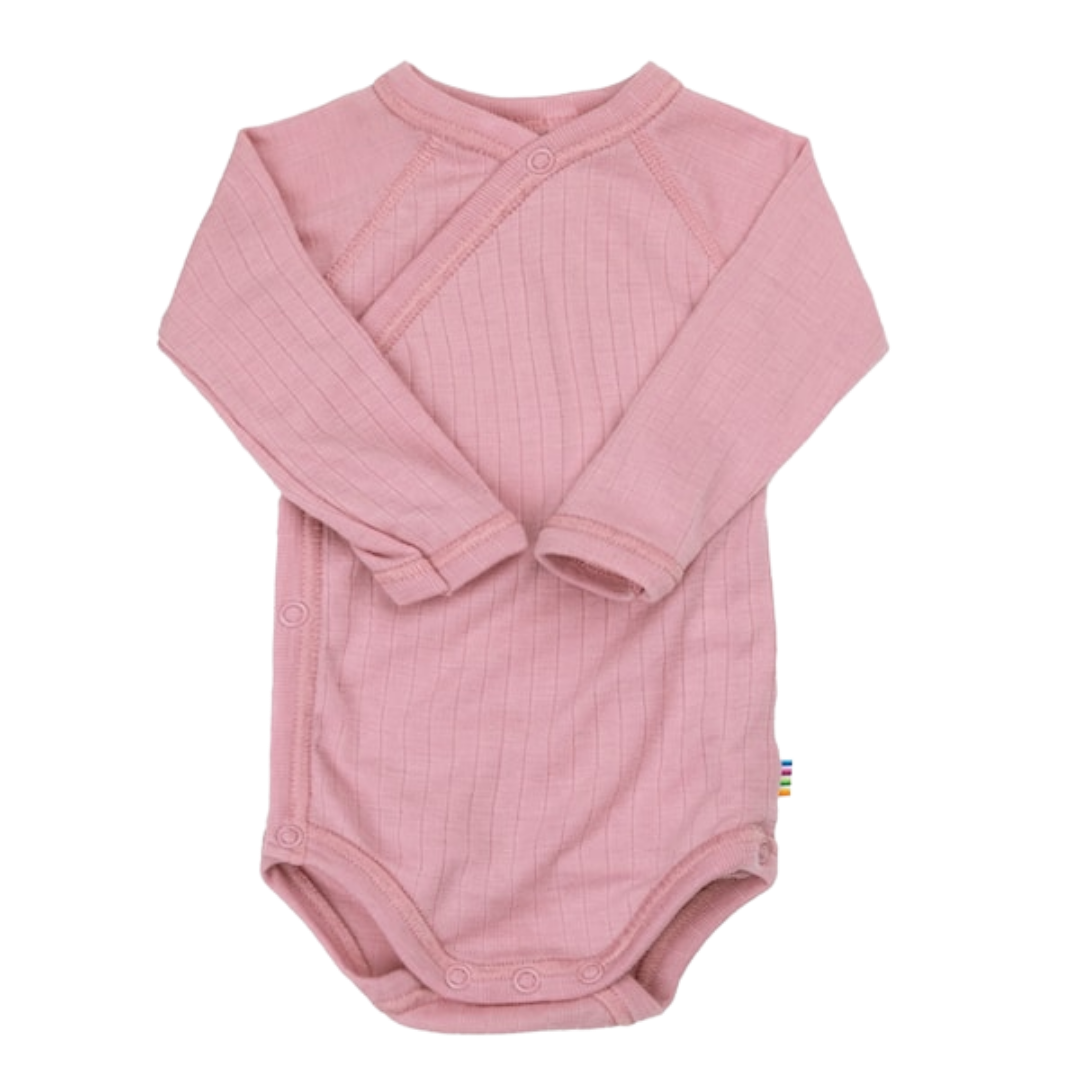 Joha wool wrap romper - Old rose