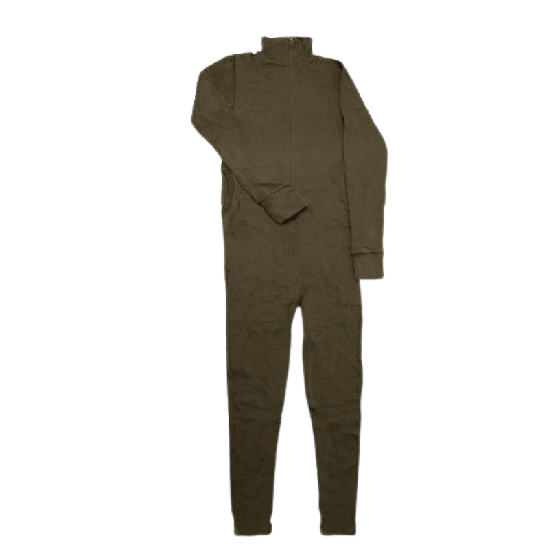 Joha merino wollen jumpsuit heren - Iron brown