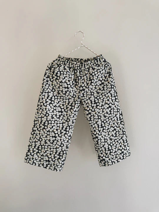 Lalaby katoenen broek Frankie โ Snow Flower