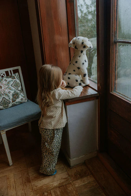 Lalaby katoenen broek Frankie โ Snow Flower