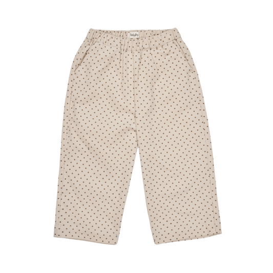 Lalaby katoenen broek Frankie – Brown dot