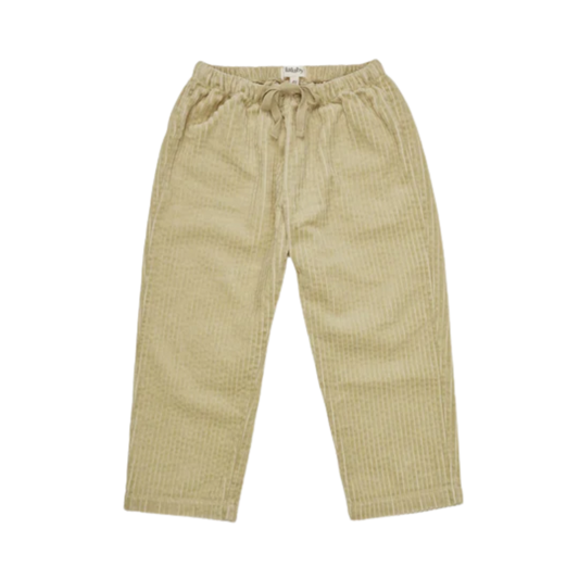 Lalaby katoenen mega corduroy kinder broekje Charlie – Olive