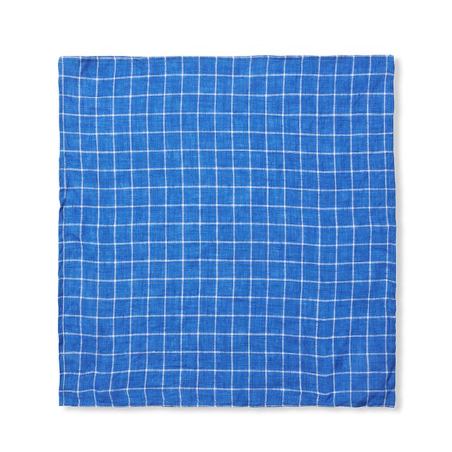Lalaby Leinen/Baumwolle Bandana Eddie – Art Blue