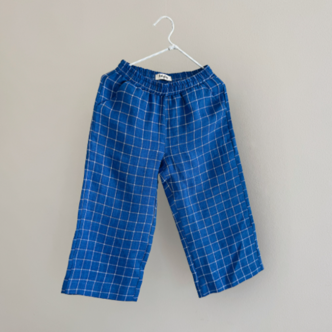 Lalaby Leinen-/Baumwollhose Frankie – Art Blue