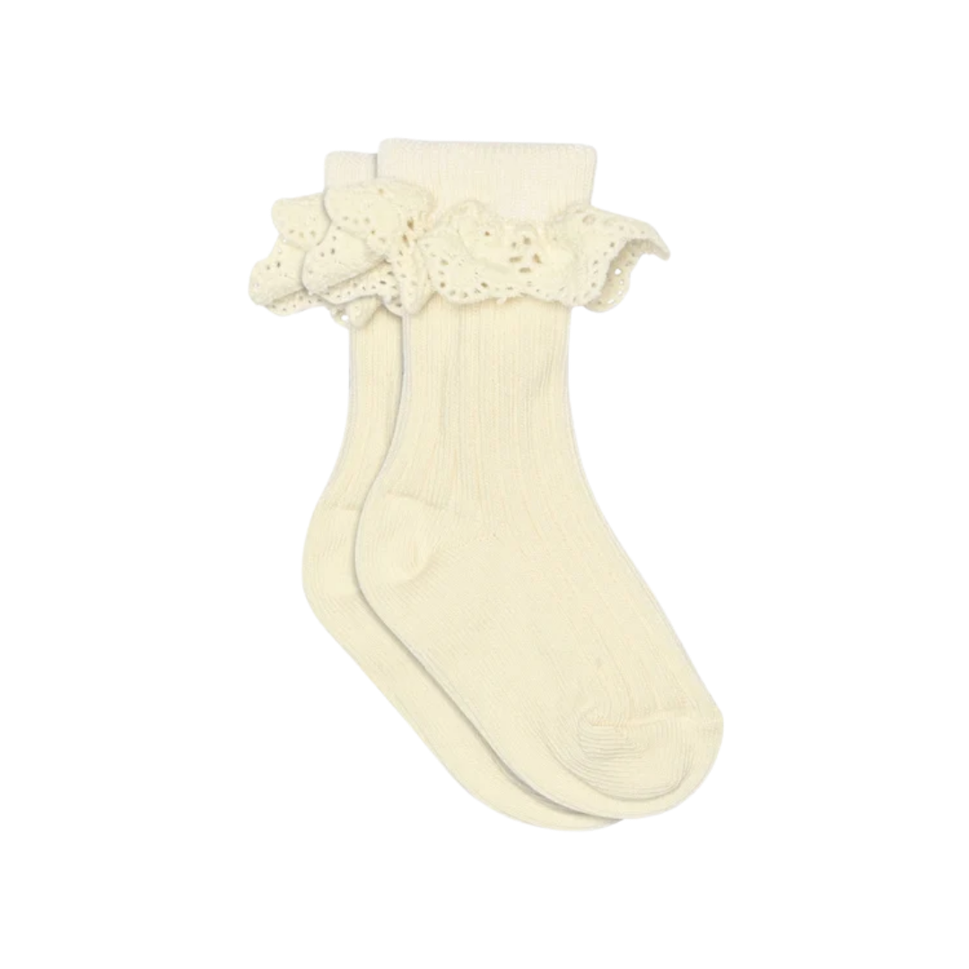 MP Denmark Lisa sokjes kant - Cream