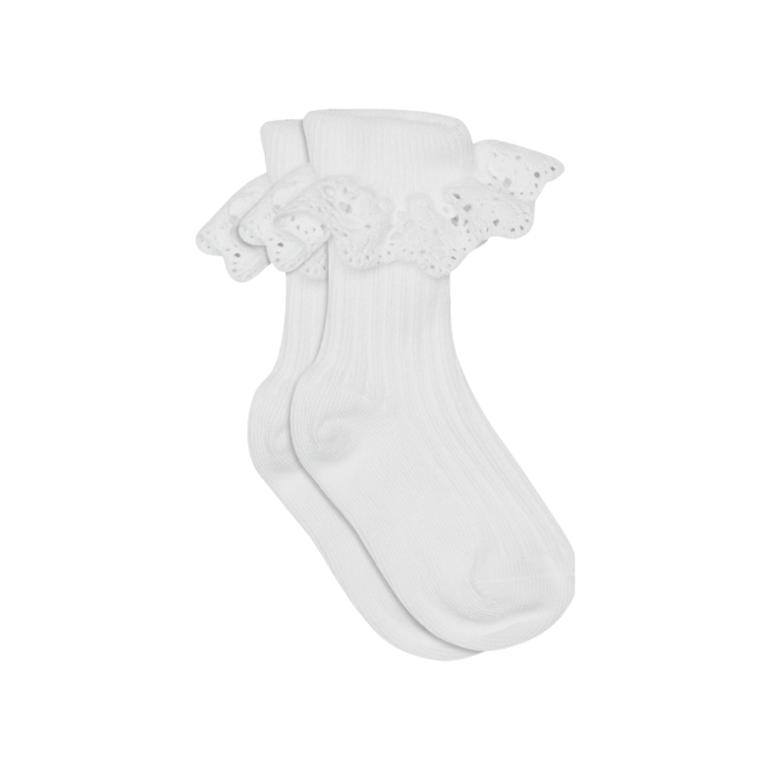 MP Denmark Lisa sokjes kant - White