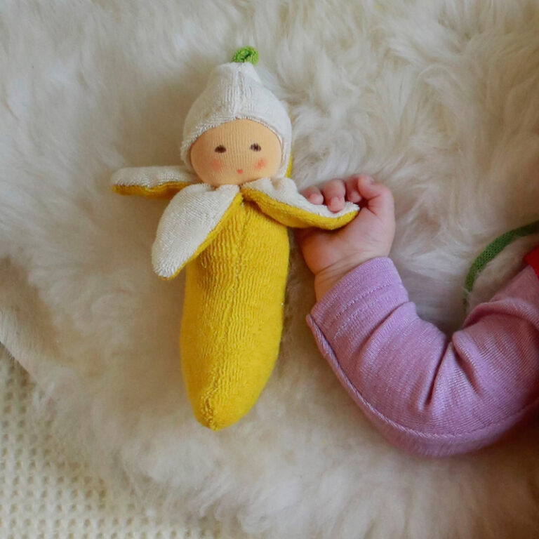 Hvid Teddy Tokki - Mokka