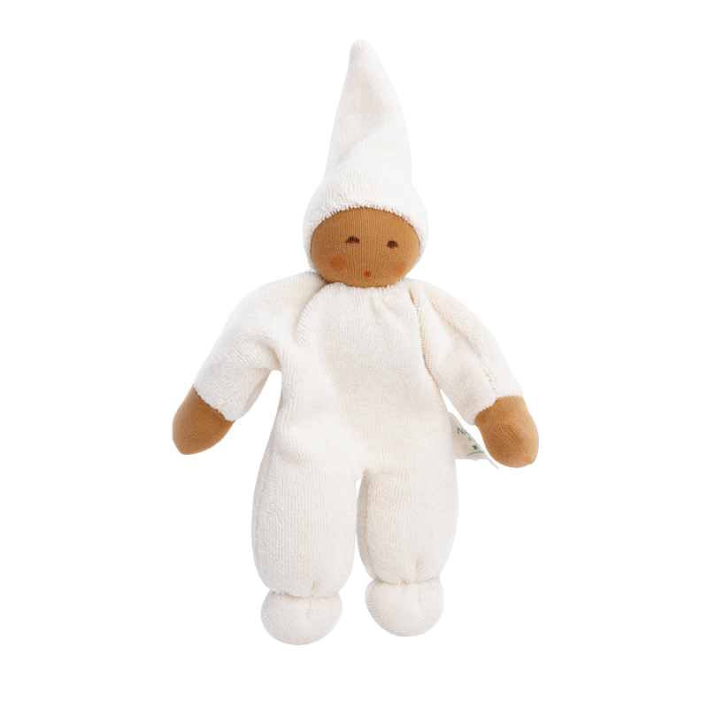 Hvid Teddy Tokki - Mokka