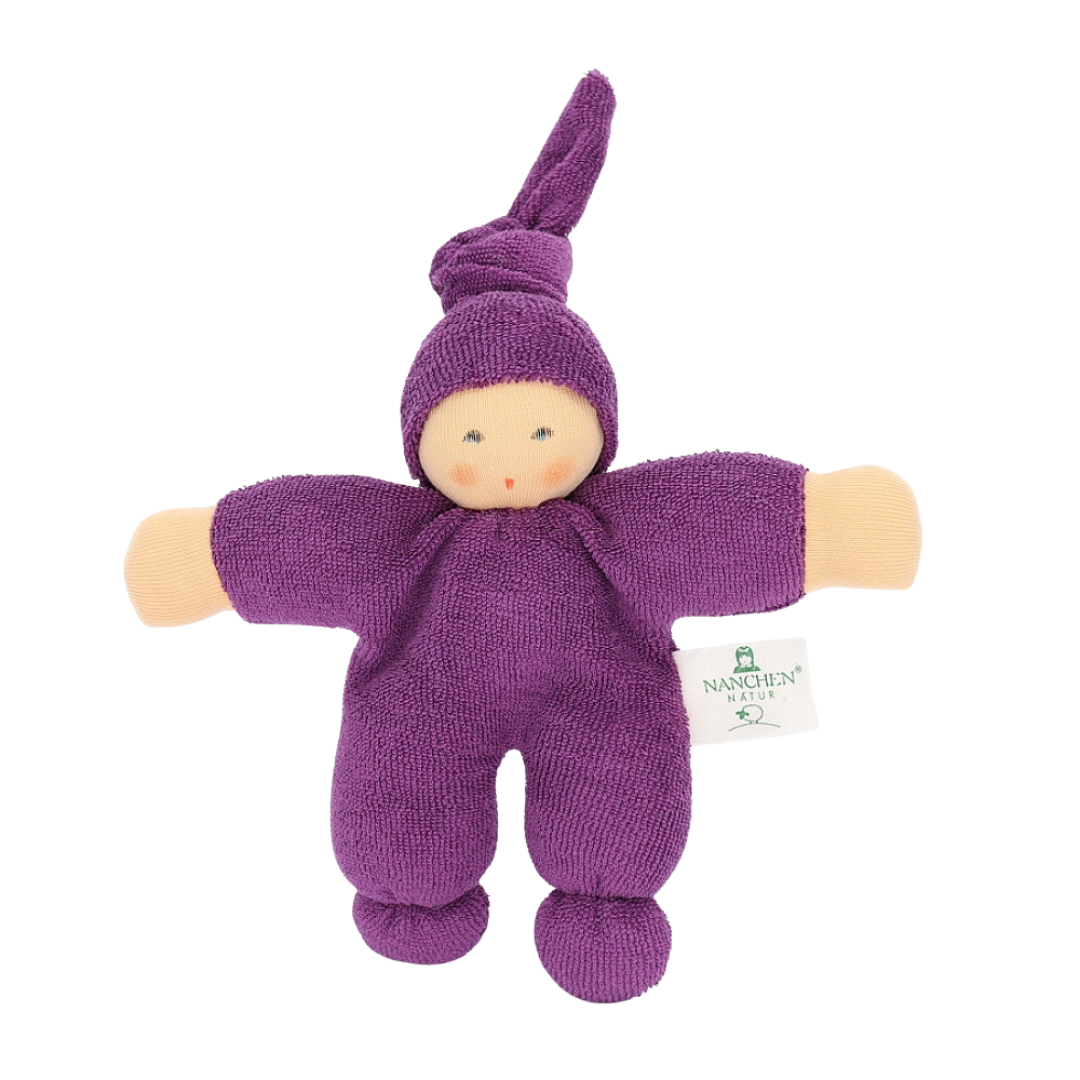 Nänchen Natur knuffelpopje Pimpel - Lila