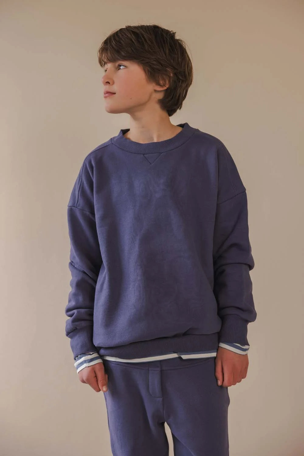 Phil & Phae chunky sweater organic cotton - Bright lilac