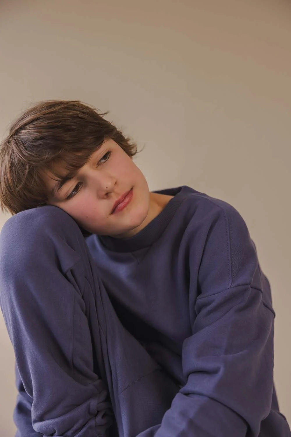 Phil & Phae chunky sweater organic cotton - Bright lilac