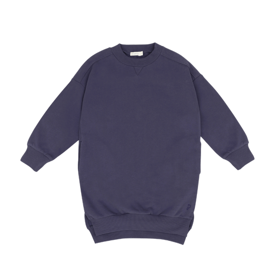 Phil & Phae chunky sweaterdress bio katoen - Dusk Blue