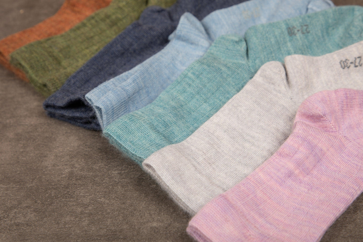 Joha dunne wollen rib sokken - Blue melange