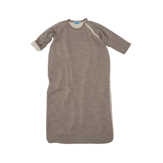 Reiff wollen slaapzak met mouwen & voering - Savanne