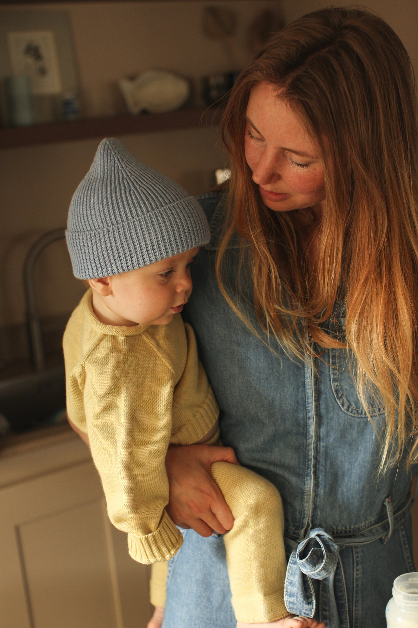 Hvid-Pullover Georgette - Creme
