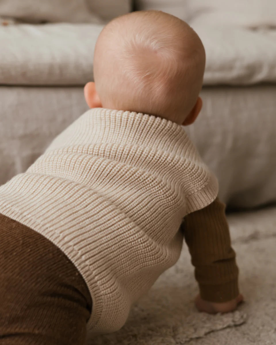 Hvid vest Harvey baby - Cream