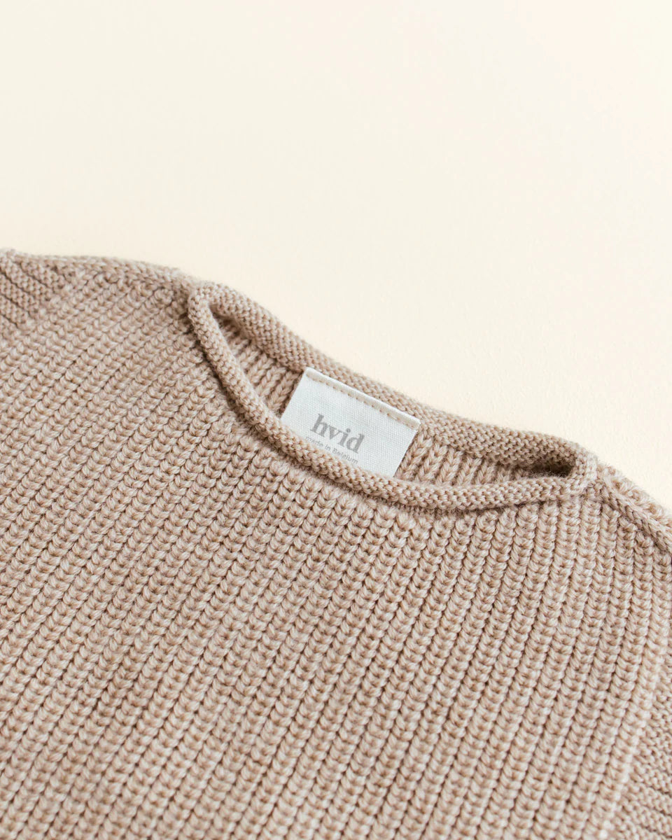 Hvid vest Harvey baby - Sand