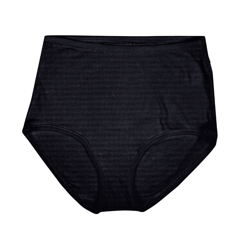 Joha wollen highwaist onderbroek dames - Black