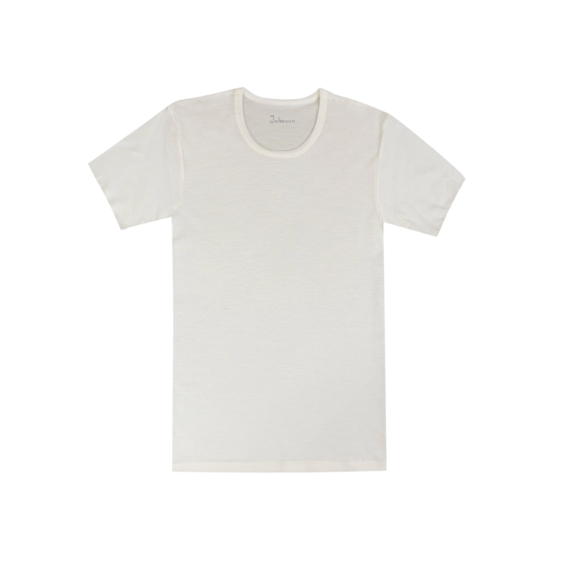 Joha wollen t-shirt heren - Off-white