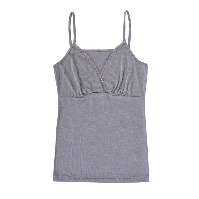 Joha wol/zijde chemise dames - Grey