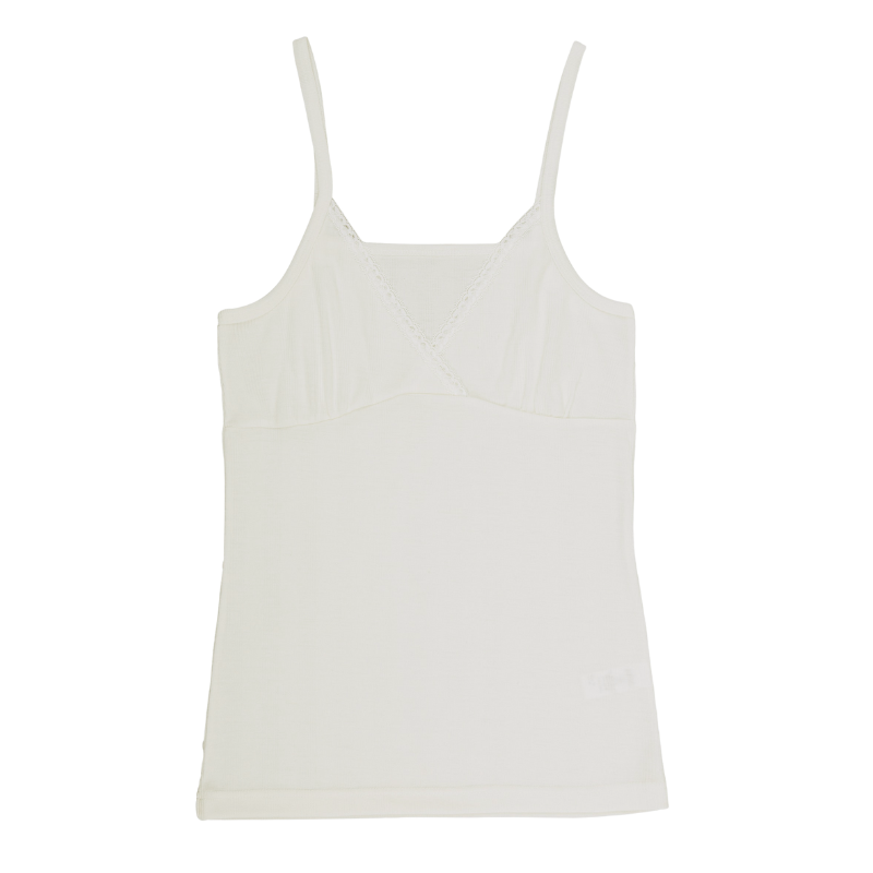 Joha wol/zijde chemise dames - Off-white