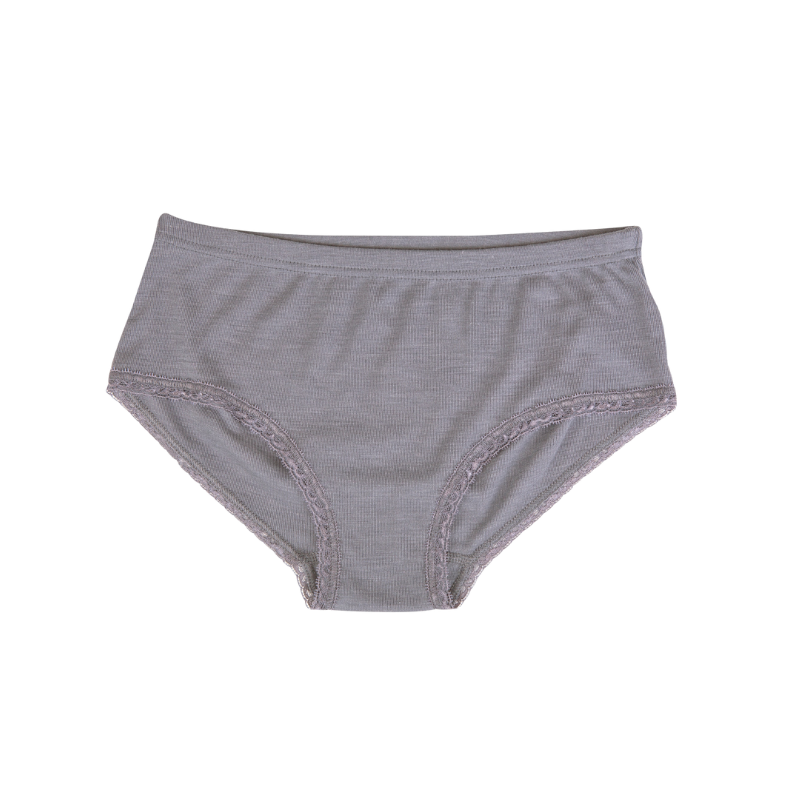 Joha wol/zijde hipster dames Grey – Atelier de Wevershoek