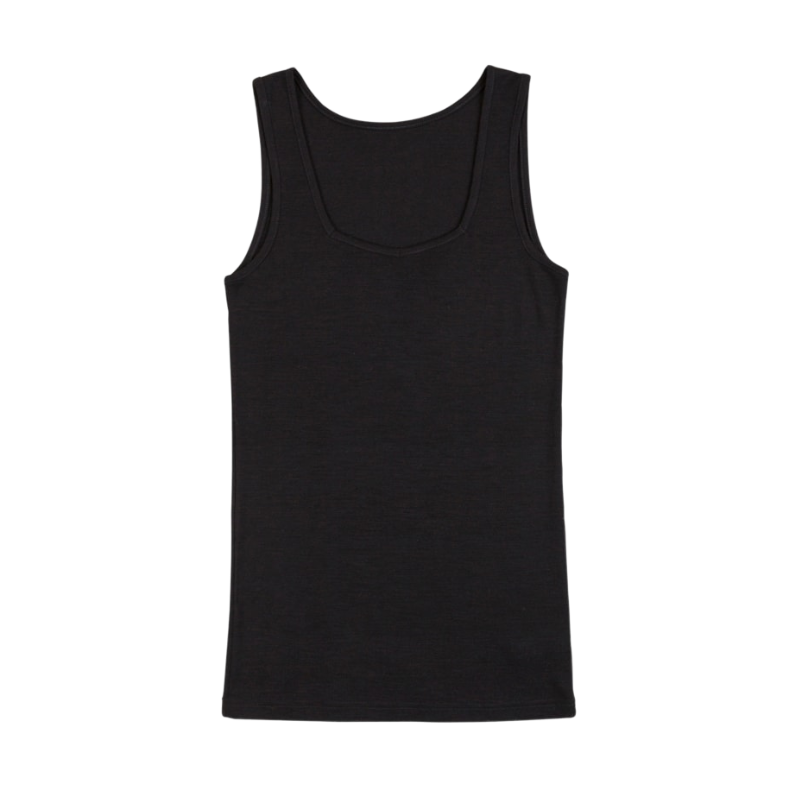 Joha wol/zijde tanktop dames - Black