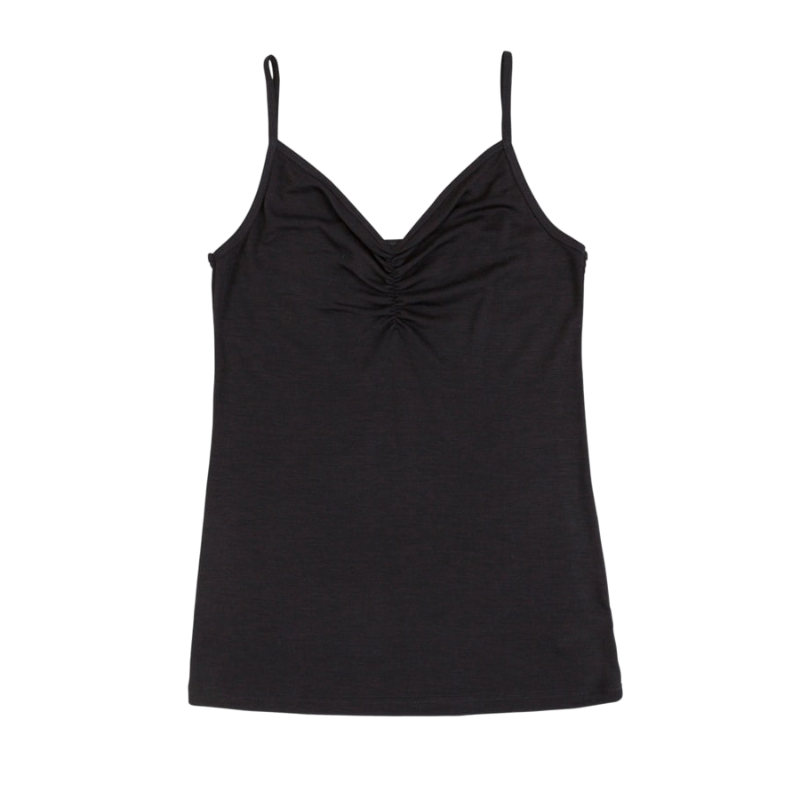Joha wol/zijde top dames - Black