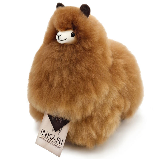 Inkari Alpaka Kuscheltier klein Natur - Sandstein
