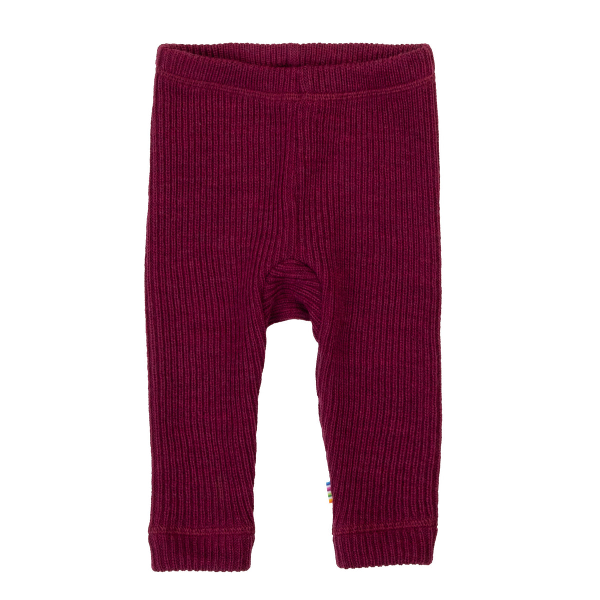Joha gerippte Wollstrumpfhose - Wine Melange