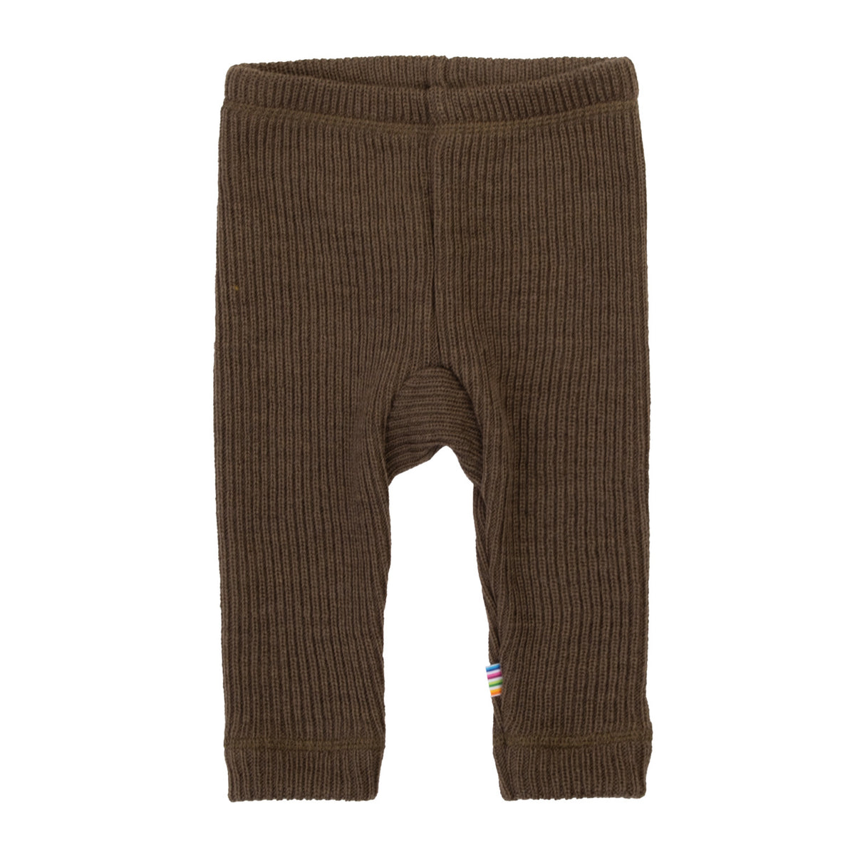 Joha gebreide wollen rib legging - Brown