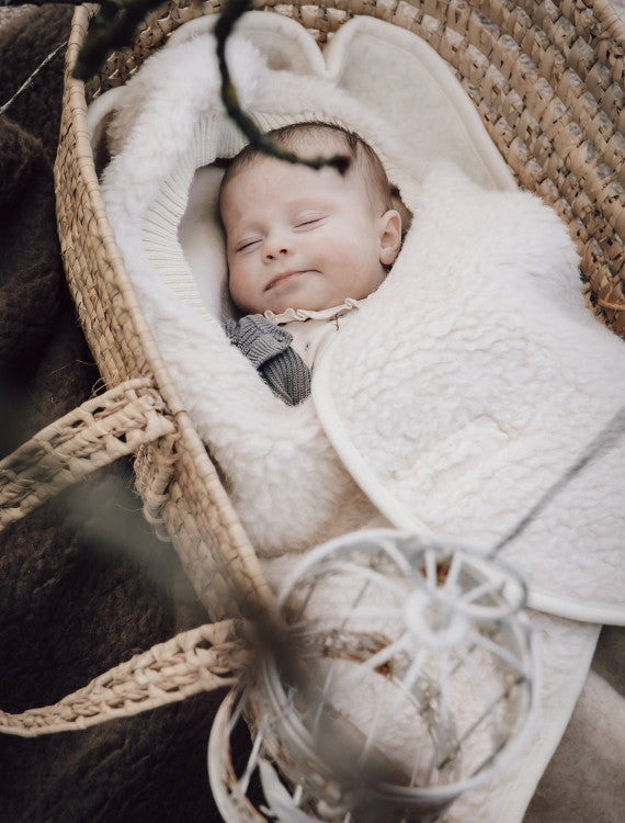 Alwero wollen wikkeldeken Wingy duo - Beige