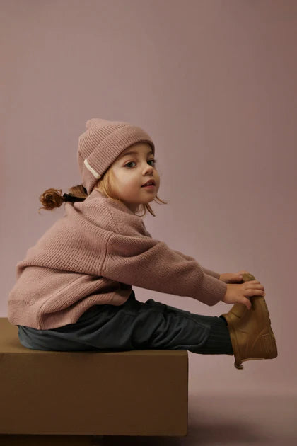 Gray Label gebreid wollen kindervest - Berry