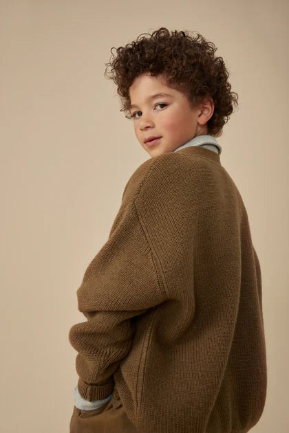 Gray Label gebreid wollen kindervest - Woody