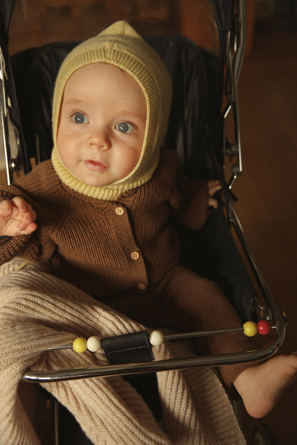 Hvid balaclava Eddy - Light Yellow