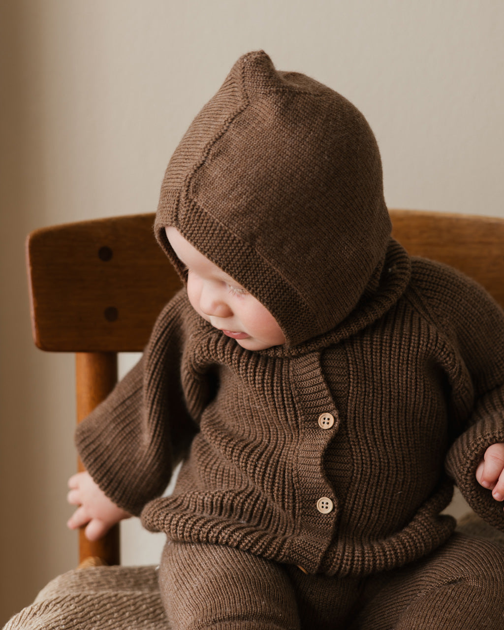 Hvid balaclava Eddy - Mocha