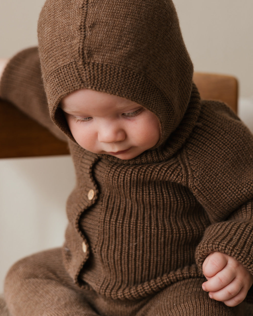 Hvid balaclava Eddy - Mocha