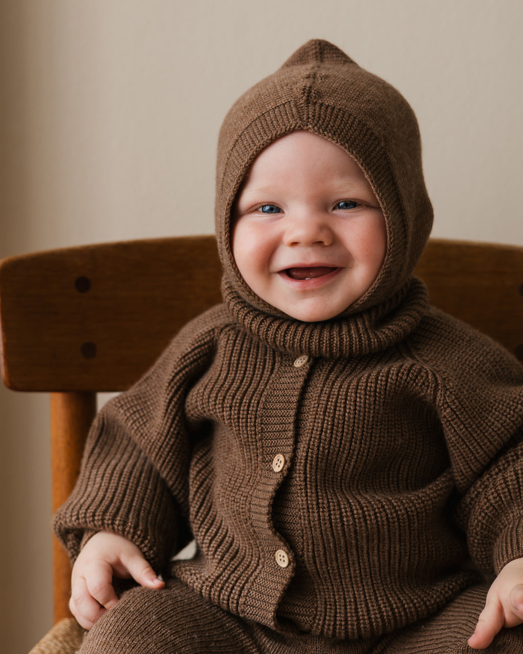 Hvid balaclava Eddy - Mocha