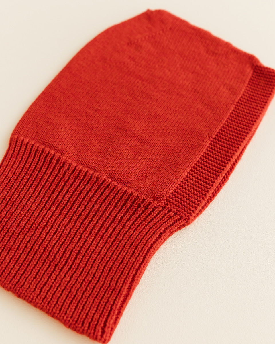Hvid balaclava Eddy - Red